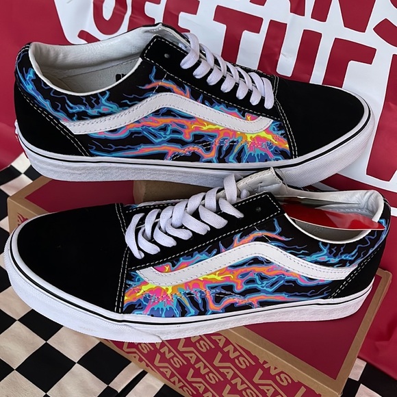 Vans Old Skool Electric Flame Black/True White Men’s sneakers - Picture 11 of 16